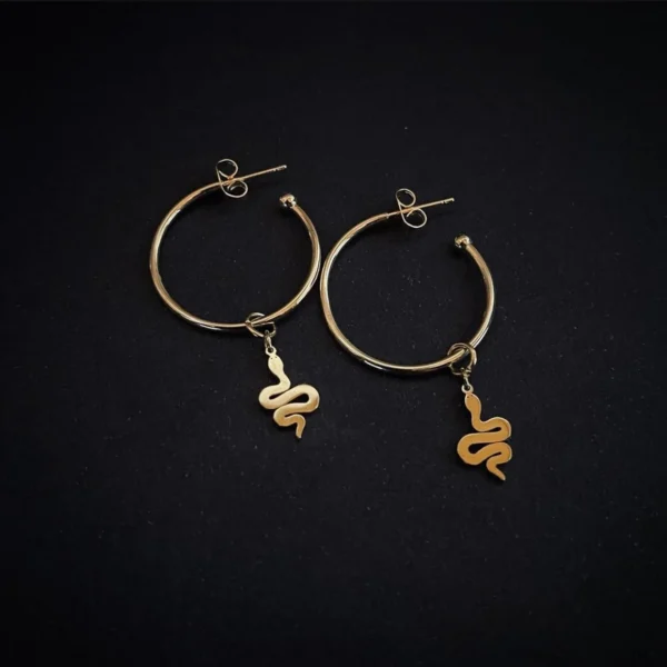 Orecchini Snake Gold