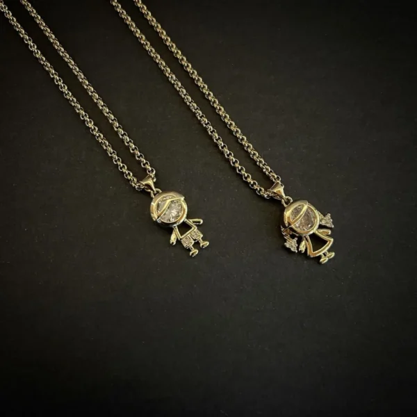 Collana girocollo I love you Boy & Girl gold