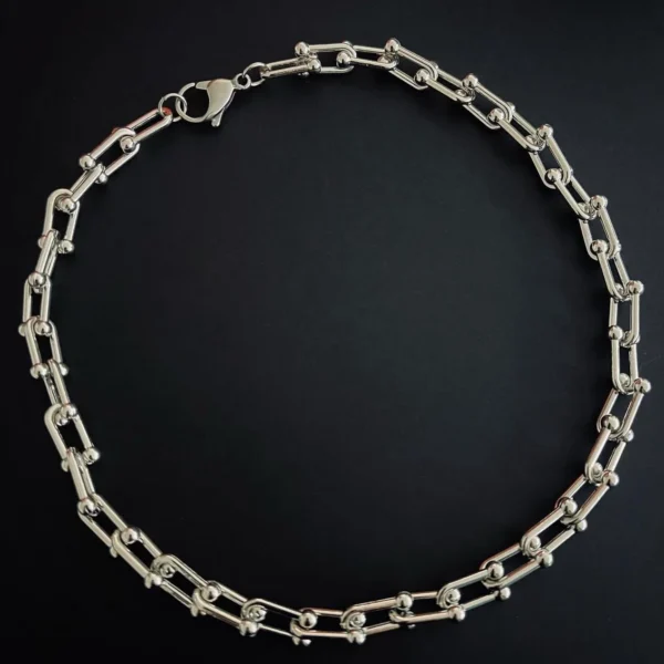 Collana catena girocollo silver