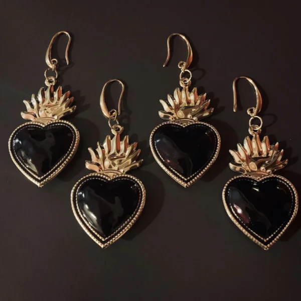 Orecchini Sacro Cuore Gold